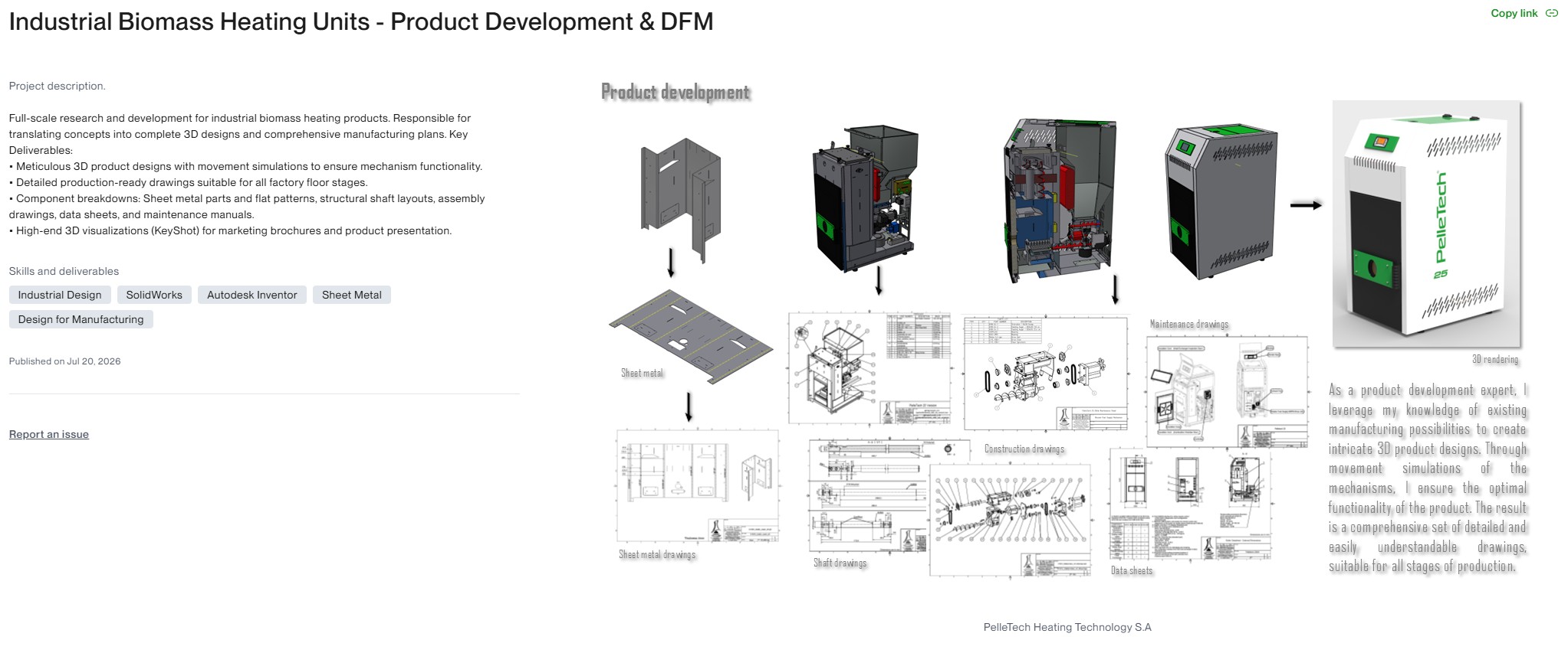 3D modeling workstation deliverable